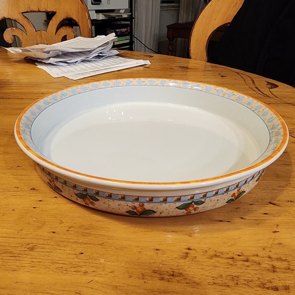 Vtg Villeroy & Boch Switch 4 Navarra 12 7/8" Quiche Plate EXCELLENT CONDITION